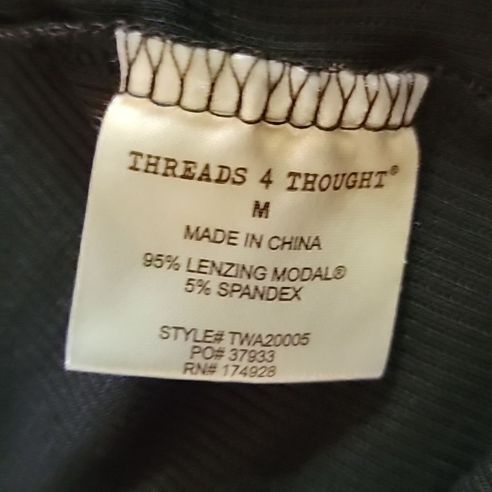 Threads 4 Thought black off the shoulder top. Sz med - Picture 6 of 7